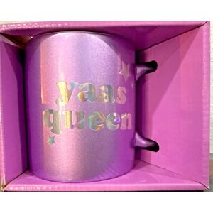 Yaas Queen Mug Ever Ellis Cosmic Ceramic Coffee Cup Iridescent Gift Boxed NWT